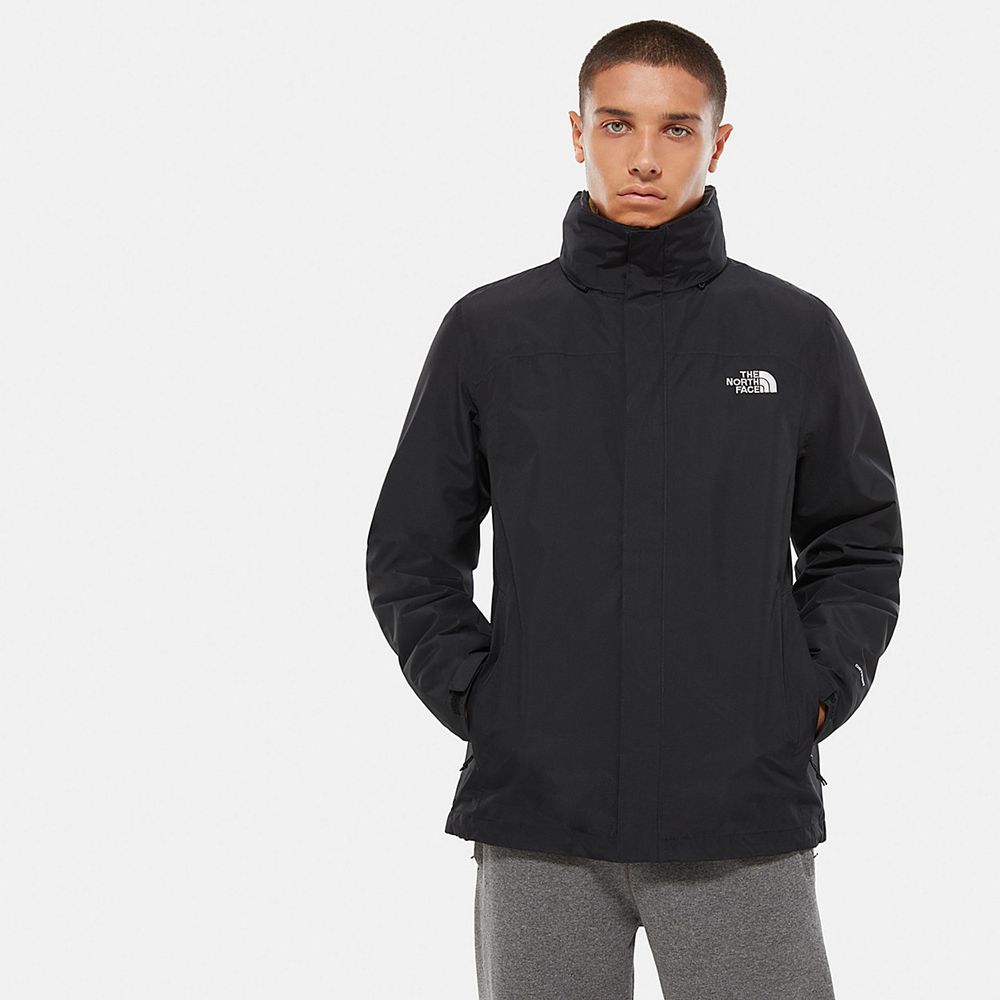 The North Face Insulated Jacket Mens Australia - The North Face Sangro Black Hiking (SBI-468127)